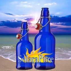 Blue Solar Water Bottles